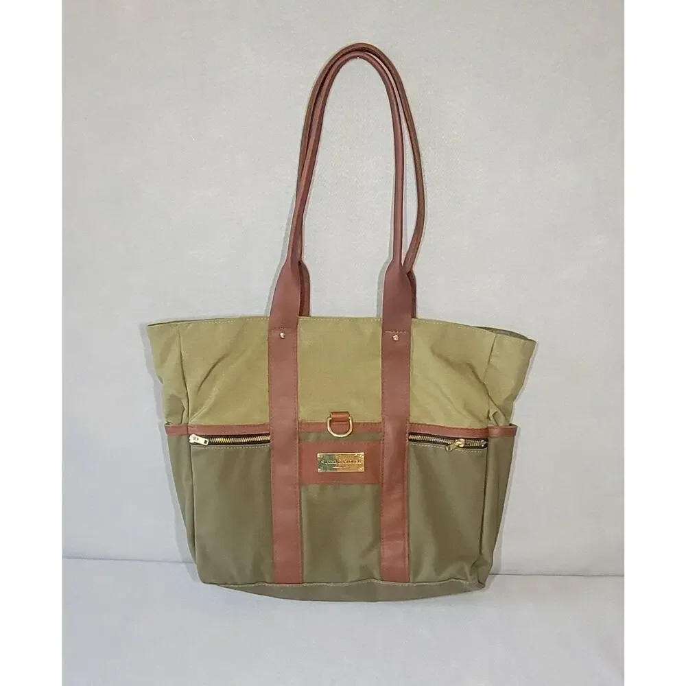 Sword & Plough Camo Canvas Leather Trim Signature Tote Bag